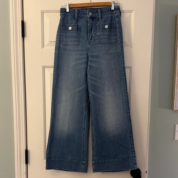 J. Crew ‘96 Denim Trouser Flare Jeans - Picture 3 of 11